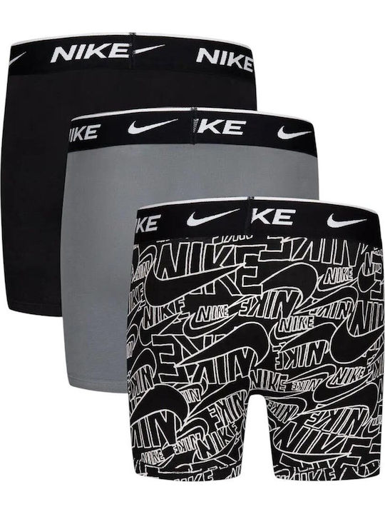 Nike Σετ Παιδικά Μποξεράκια Γκρι 3τμχ