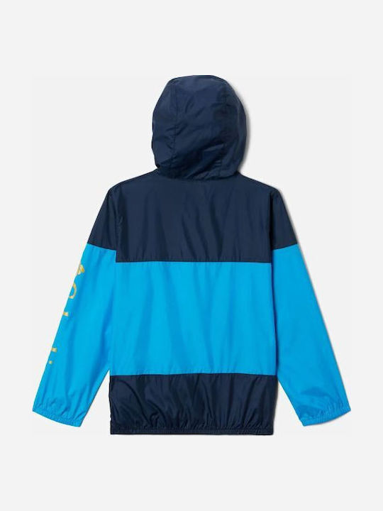 Geacă Casual pentru Copii Impermeabilă Blue Flash Challenger