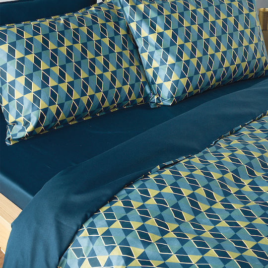 Kentia Комплект Плик за Завивка Памучен Кинг Сайз с 2 Калъфки 260x240 Zahos 01