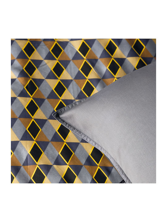 Kentia Duvet Cover Set Cotton King Size with 2 Pillowcases 260x240 Zahos 04