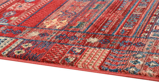 Polcarpet Oriental Kazak Teppich Rechteckig Synthetisch,Polyester/Cotton/Leather Bordo Rose