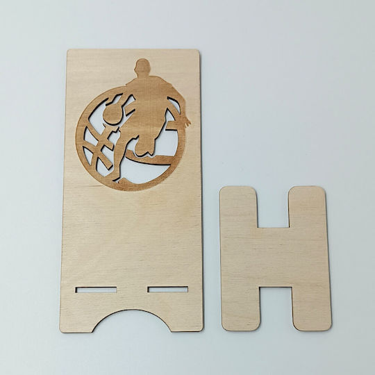 Wooden Desk Cell Phone Stand Basketball Design Toxylo