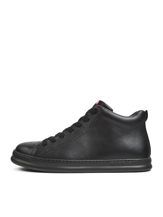 Runner Four Leather Black Men's Boots Anatomical