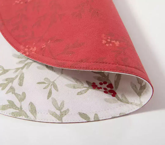 Nef-Nef Homeware Hope Weihnachtlich Tischsets Stoff Beige D38cm.