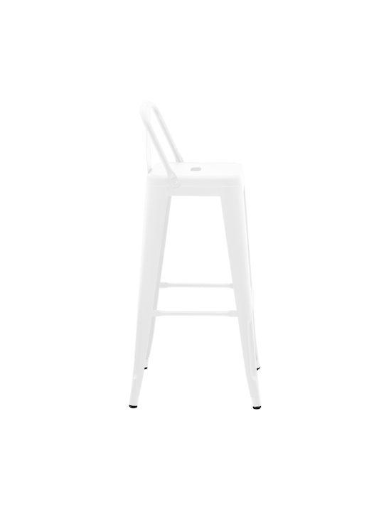 Stool for Bar Outdoor Utopia Matte White 42x42x97cm