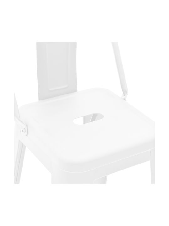 Stool for Bar Outdoor Utopia Matte White 42x42x97cm