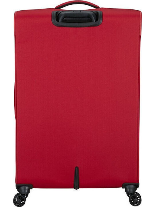 American Tourister Cloudrider Large Travel Suitcase Fabric Astral Red with 4 Wheels Height 78cm 157367-0424