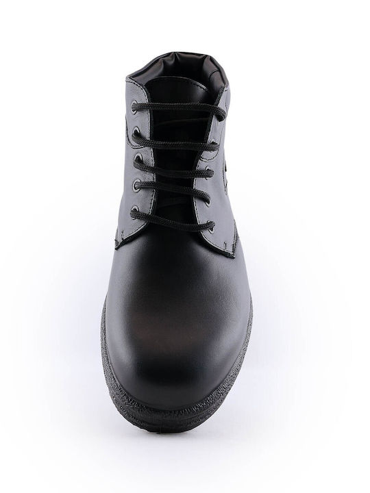 Leather Black Men's Boots