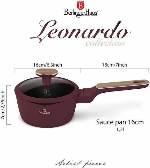 Berlinger Haus Leonardo Nordic Collection Milk Pot Made of Aluminum 1.2lt / 16cm
