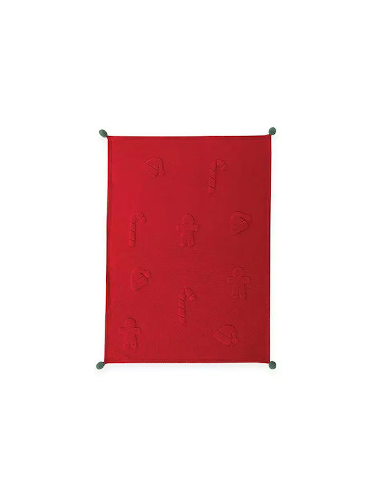 Nef-Nef Homeware Sweet Blanket Sherpa Sofa 130x180cm Red