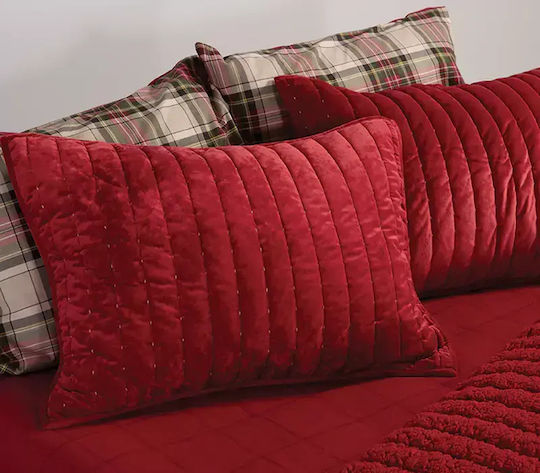 Nef-Nef Homeware Husă Decorativă de Crăciun pentru Pernă Dreptunghiulară Sweet Christmas Roșu 52x72buc 2buc