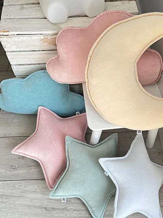 Perna Decorativă Star Sparrow Ice Blue Albastră Deschisă Ecru Albastru Petrol Somon Gri Maro Galben Roșu Alb Bej Verde Roz 32x32