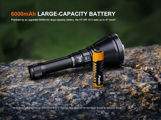 Fenix Rechargeable Flashlight LED IP68 with Maximum Brightness 3700lm