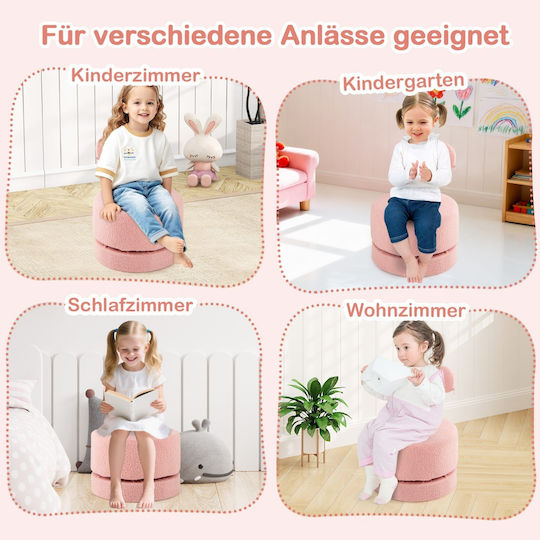Kids Chairs Pink 43x43x57cm 2 Pieces
