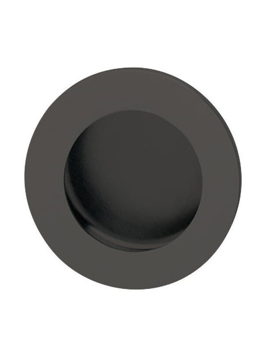 Finetto Silver Door Flush Handle 35mm (Hole Centers 35mm) 243-80293##BSN