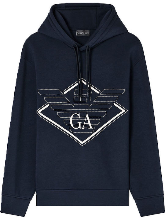 Sweatshirt with Hood Blue