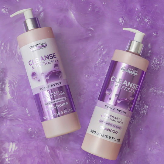 Creightons Cleanse & Refresh Conditioner Αναδόμησης/Θρέψης για Φριζαρισμένα Μαλλιά 500ml