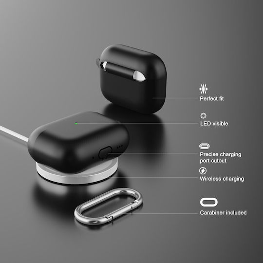 Θήκη Σιλικόνης σε Μπεζ χρώμα για Apple AirPods Pro 3