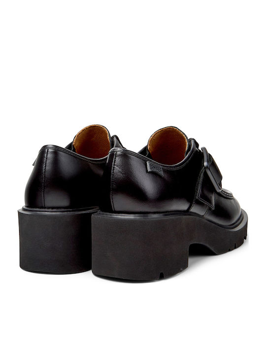 Milah Women's Leather Oxford Shoes Black