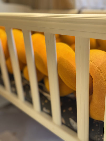 Grandes Suenos Crib Bumpers Braided Inside Ochre 200cm