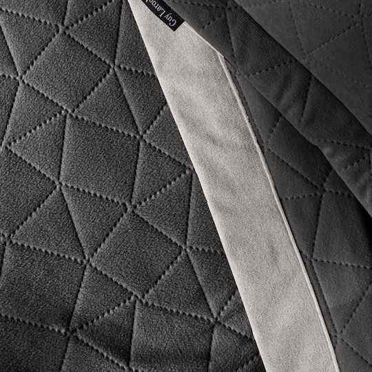 Guy Laroche Avalon Cuvertură Pentru Canapea De Fotoliu Catifea 150x170cm Carbon
