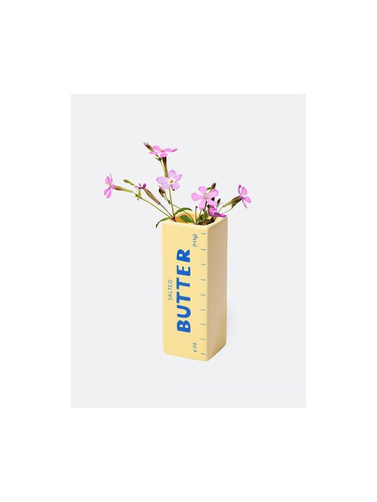 DOIY Decorative Vase Beige 4x4x12cm
