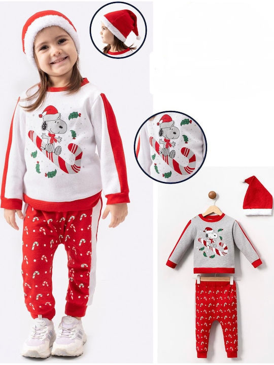 Set pentru copii cu pantaloni De iarnă 2buc Grey, Red Details