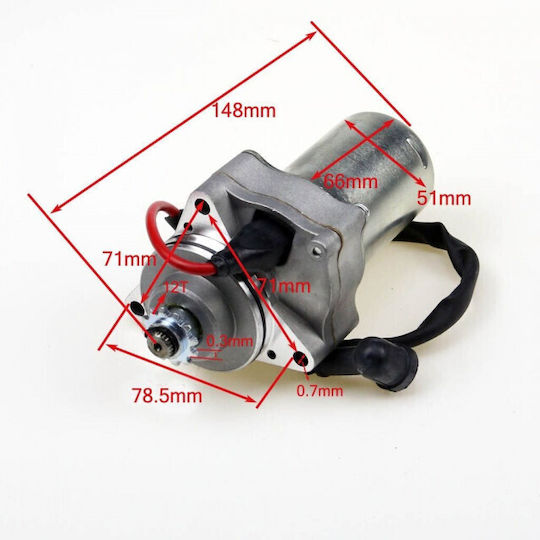 Atv Starter Motor 50-110cc 3 Mounts