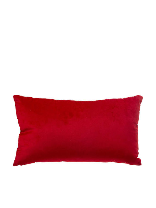 Atmosphera Letter Santa Claus Christmas Decorative Pillow Rectangular Red 50x30cm