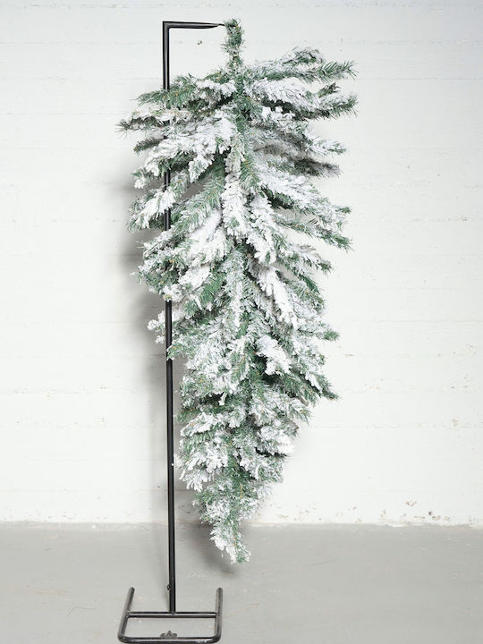 Christmas Tree Hanging Reversed Snowy 120cm