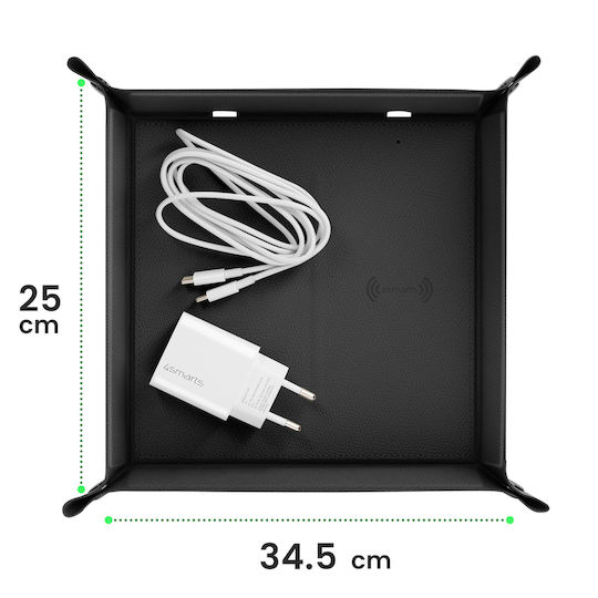 4Smarts Ασύρματος Φορτιστής (Qi Pad) 15W Μαύρος (541637)