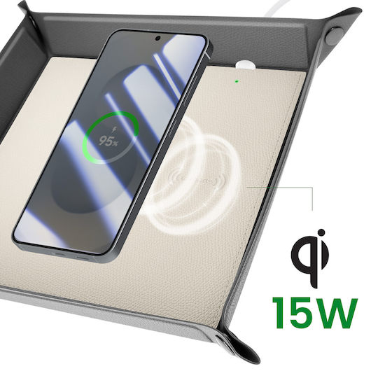 4Smarts Încărcător Wireless (Qi Pad) 15W Gri (541638)