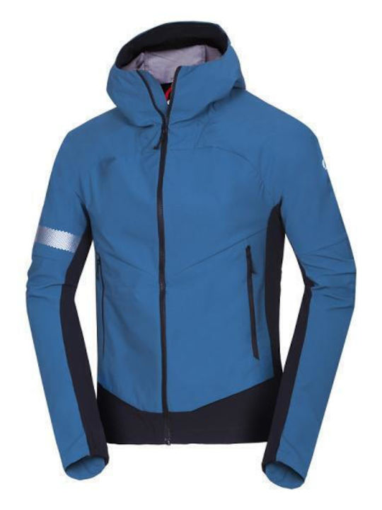 Mens Winter Jacket Softshell Waterproof and Windproof Blue, Black