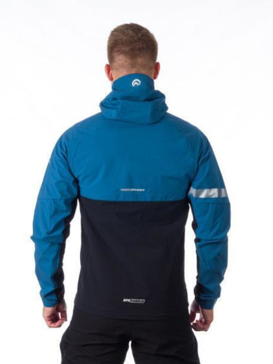 Mens Winter Jacket Softshell Waterproof and Windproof Blue, Black