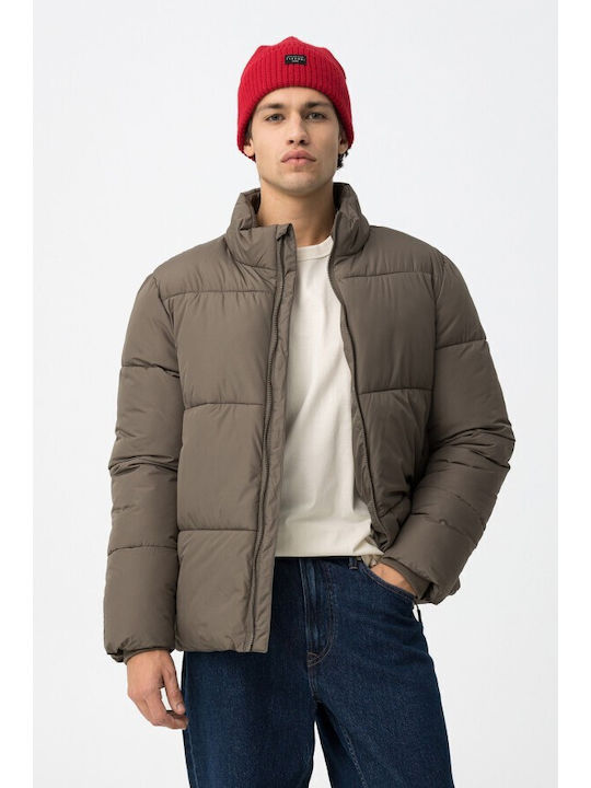 Jacket Puffer Brown