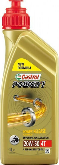 Castrol Power 1 Масло за мотоциклети за четиритактови двигатели 20W-50 1лт