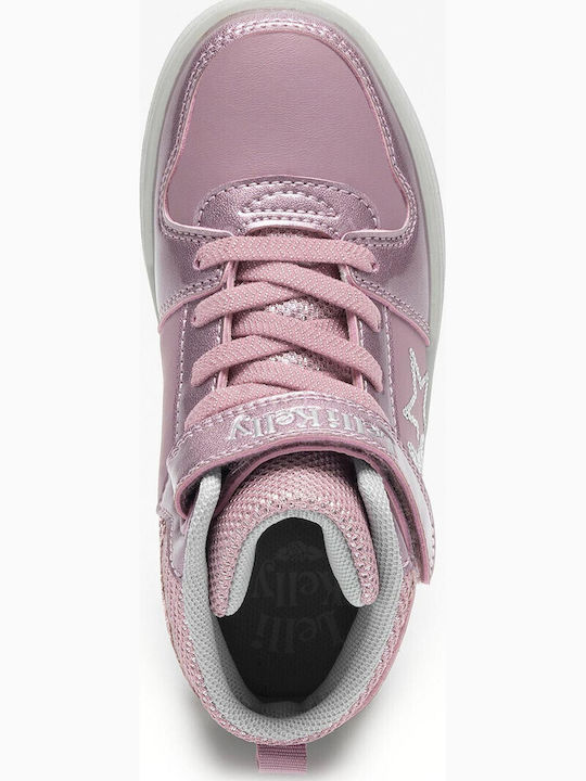 Serena Kinder Sneakers Hoch mit Klettverschluss Rosa