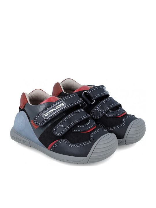 Παιδικά Sneakers Ανατομικά με Σκρατς Μαύρα