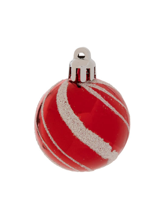 Hängendes Kugel Ornament Ornament Mehrfarbig 4cm Set 12Stück