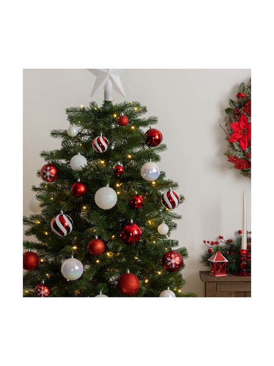 Hängendes Kugel Ornament Ornament Mehrfarbig 4cm Set 12Stück