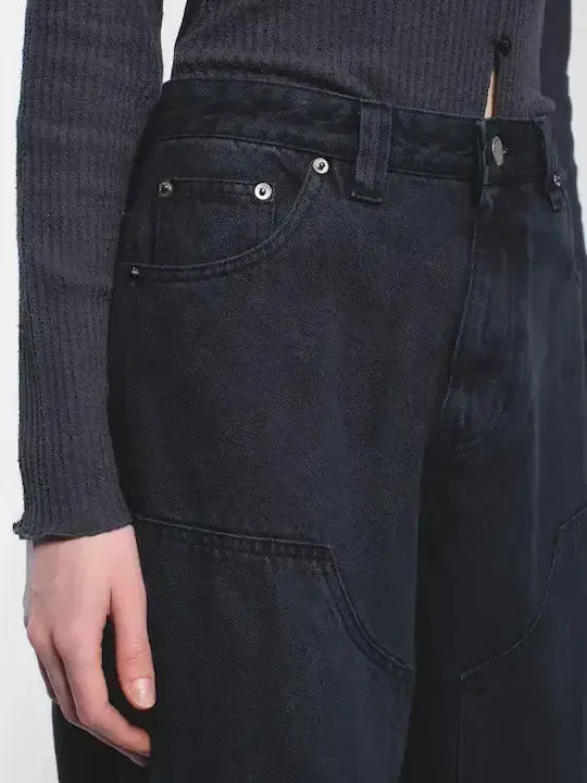 Damenjeans in Weit geschnittener Linie Dark Grey
