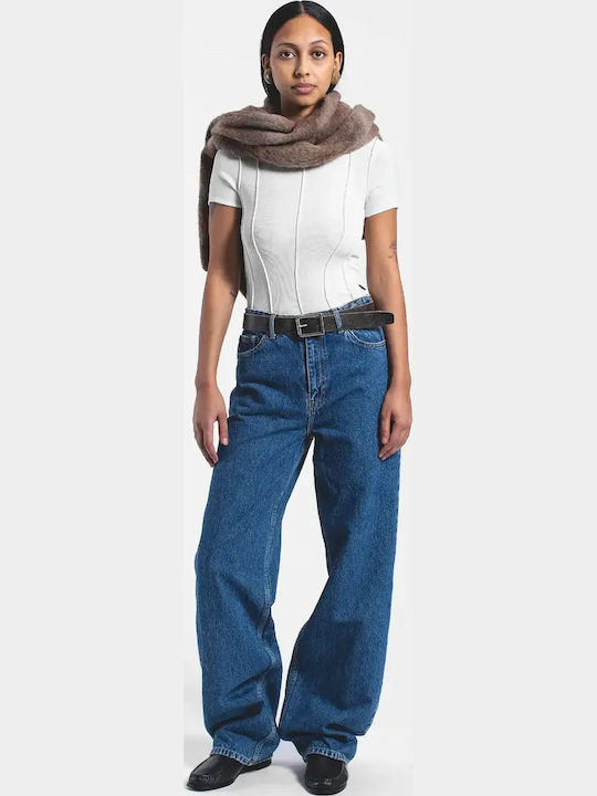 Damenjeans in Entspannter Passform Mid Stone