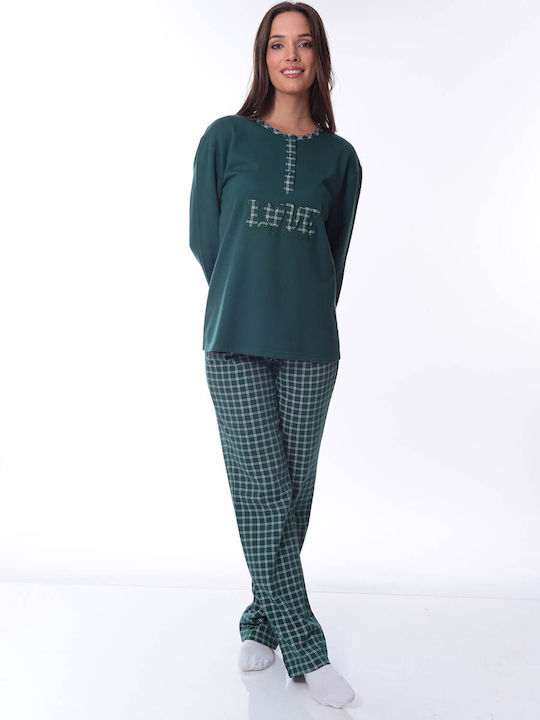 Lydia Creations Winter Women's Pyjama Set Cypress
