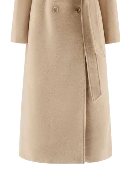 Дамско Beige Палто с копчета