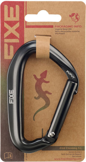 Fixe Puput Straight Grey Lockable Carabiner