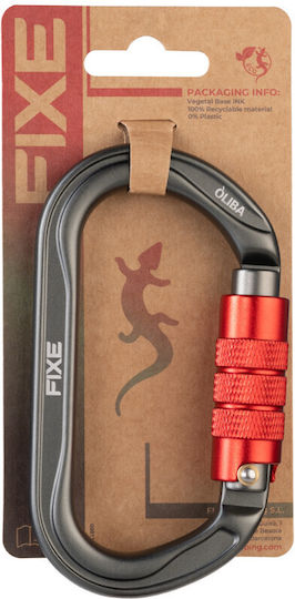 Fixe Oliba Twist Lock Carabină de Siguranță Antracit Roșu
