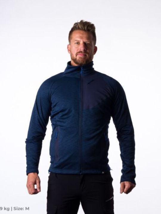 Ανδρική Ζακέτα Fleece Navy Μπλε