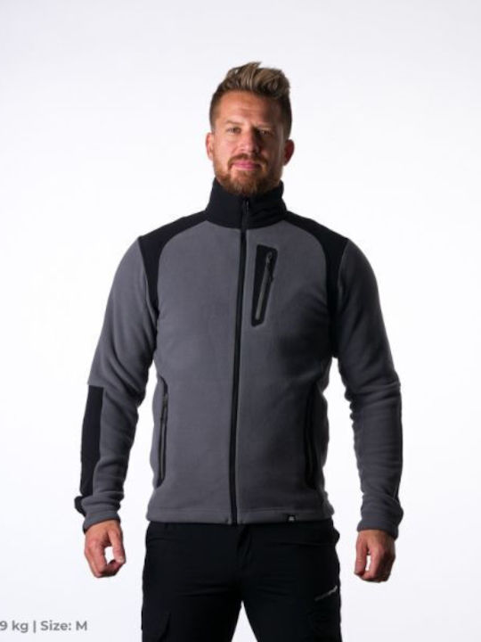 Men's Fleece Cardigan Grey