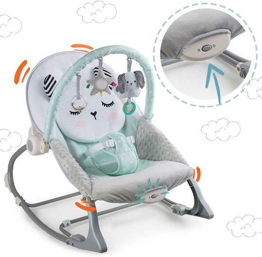 Nukido Elektrisch Baby Relax mit Vibration Grün für Kind bis 18kg