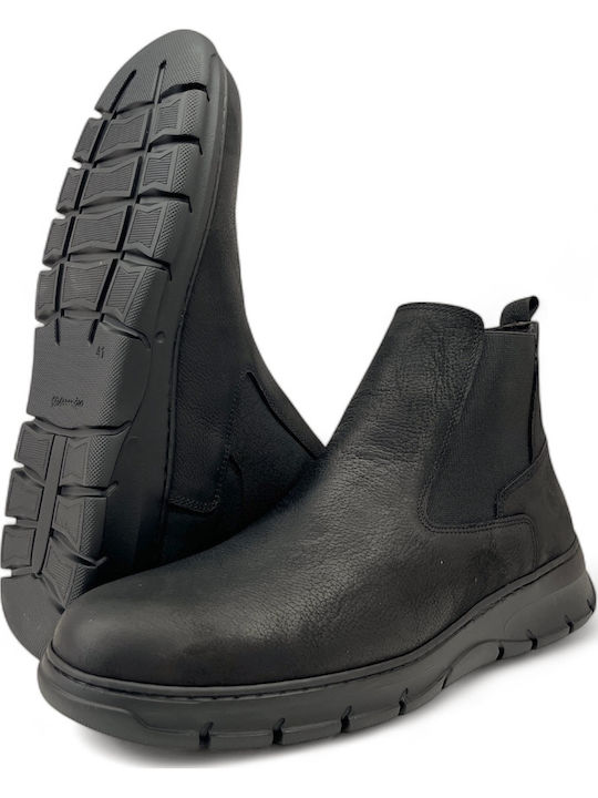 Leather Black Men's Boots